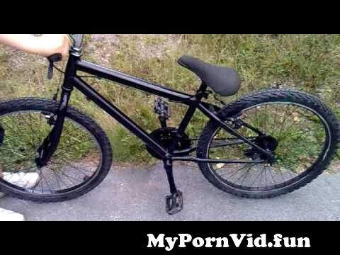 A bike dildo with 