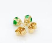 birthstone 4mm 9ct yellow gold stud earrings from 9ct
