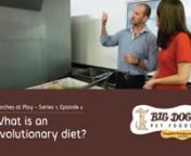 Lara Shannon from Pooches At Play talks with Chris Essex from Big Dog Pet Foods about why he believes raw food follows a dog’s evolutionary diet.nnFURTHER LEARNING:nBig Dog Pet Foods Article
