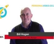 #PersonalVideo produced for Bill Hogan, a #NationalSalesManager of M TracknnPersonal Video is a great way to express your professionalism, to tell your audience who you are and what you do.nAn HD (High-Definition) Format of your Personal Video is produced for most of your video presentation needs. You can for example; upload to YouTube or any other video hosting website, for use your website or blog. nVisit https://www.PersonalVideo.co.za/ to get your own Personal Video.nnVideo Information for B