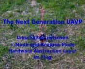 This shows our new ARM7 based Next Generation Multicopter.nYou see the new HW 0.20 with NGOS 0.52 outdoors.nnHomepage: http://ng.uavp.chnForum: http://ng.uavp.ch/forumnnIn this testflight we are in-flight switching between +-Mode flight and Reverse-Mode flight. The new Hardware Abstraction Layer allows to switch between different HALs in-flight. HALs up to 16 motors are possible.