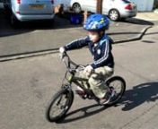 Daniel&#39;s first go on his brand new Islabike Cnoc 16. It&#39;s an awesome bike and on his first ride out on a pedal bike he was able to ride it without stabilisers. As I&#39;d hoped after getting him an Like-a-bike previously...