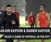 Ranbir Kapoor and Arjun Kapoor were spotted playing football. They both have always loved the game and are really passionate about it. Ranbir Kapoor was last seen in Sanju which was without a doubt one of his best works and he was appreciated by the audience for his spectacular performance in the same. He is also working on his upcoming movie Brahmastra in which he will be sharing screen with Alia Bhatt and the audience are really excited to see their chemistry in the coming movie. Arjun Kapoor,