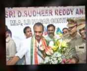 D Sudheer Reddy lb nagar congress MLA, the shine india awardee and the best MLA of hyderabadhas dedicated his entire life to public service at a very young age of 21. He hails from a middle-class family. He is a committed, trustworthy, hard-working and a loyal Congress party worker for over 30-years of his political career. He is a grass roots worker who grew within the party.
