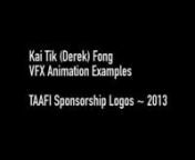 Opening Logos I animated for TAFFI 2013