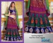 Buy Exclusive INDIAN Bridal Wedding Velvet and Net Lehenga Choli Collection. Velvet and Net Lehenga Choli Lehenga Choli is a very unique dress from Indian Wedding which is mostly ( Dark colors – red, Orange, Green, Blue, Black, Pink, Brown, Grey / Gray, Purple, Maroon ) worn bride in the wedding. . SKBmart.com has more than 1000+ designs of Lehenga Choli and delivers internationally to over 100 countries including US, UK and Canada. Lehenga Choli Online Shopping &#124; Buy Women’s Ghagra Choli On