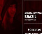 Destination Berlin is a presentation of selected foreign artists working in Berlin, Germany.nCommissioned and sponsored by Alfaiataria Digital this edition was held at Betahaus café on November 4th 2013.nnAndrea Lavezzaro is well know worldwide for her work at Suicide Girls website. Actually, she&#39;s the only Brazilian on the official staff of SG. She&#39;s currently established in Berlin and also active in many other countries across Europe. Her work scope goes way beyond naked girls from SG and she