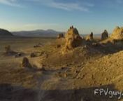 APRIL Month - This video was entered in the ImmersionRC contest, please take a moment to vote for it. :-)nhttp://www.immersionrc.com/video-submissions.phpnnTrona Pinnacles, like chiseled inrocks, is one of natures breathtaking monuments of days bygone.Formerly ocean bottom, now amazing seemingly random pinnacle spires pointing to the sky from the desert landscape.nnThe unusual landscape, located in Searles Lake, consists of more than 500 tufa spires (porous rock formed as a deposit when sp