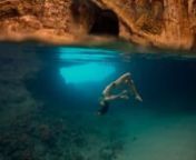 http://bit.ly/1p2WR2k photos on Behance nLittle behind the scene video of mypersonalproject withhttp://sachakalis.com/ nnThunderball Grotto. Exuma Cays, The Bahamas.nnThis fantastic underwater cave was used in the filming of two James Bond movies.