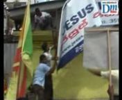 On November 5th a mob of about 200 persons surrounded the Jesus Never Fails Good News Centre in Koswatta, Sri Lanka at approximately 12:45 in the afternoon and hurled stones at the building, damaging the building exterior, windows and air conditioning units and the gate. They shouted threats to kill the pastor, accusing him of unethical conversions and demanding he stops conducting healing services. A large protest march led by members of the Jathika Hela Urumaya (JHU) including some of their pa