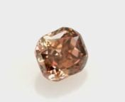 0.29 carat, Fancy Deep Orangy Pink, Cushion Shape, VVS2 Clarity, GIA, SKU 107641 from orangy