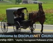 How do joyful, courageous followers of Christ respond when life brings a terrible tragedy?Pastor Richard Propes looks at that question today, using the scripture Philippians 4:2-9 and an extraordinary example out of the Amish community in Lancaster, Pennsylvania in 2006.nnDuring out short worship time together, 33 minutes, we&#39;ve tried to include ways for you to join in during our prayers, scripture, singing, and listening to God&#39;s Word for you through this time together.As you worship with