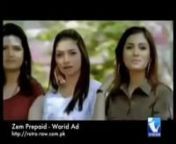 Pakistani super model Rizwan ali in a commercial for Warid.