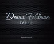 Donna Feldman as tv host on several tv shows