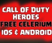 Call of Duty Heroes Celerium iOS Hack: http://captainpricetutorials.blogspot.com/nnHello Everyone! I am sharing you this: Call of Duty Heroes farming, illimites celerium, strategie, attaque,ndefense tactic, base Layout, hacker, gameplay,, easy walkthrough, tutorial, hack, cheats, free, glitch, astuce, triche, gratuit, pirater, android, ios.. Thank you So much!nnCall of Duty Heroes Celerium iOS Hack: https://vimeo.com/104609070