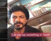 SRK attempts a Tamil dialogue! | #SRKLiveOnFame from malayalam actor
