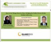 On October 20, 2015, Island Press and the Security and Sustainable Forum bring together a group of experienced, forward-thinking municipal and private sector leaders to discuss how public and private actors can work together to create and implement sustainable, efficient transportation systems, and why collaborative economies will continue to drive change in urban environments. The panel discussion will be moderated by Harriet Tregoning, director of the Office of Community Planning and Developme