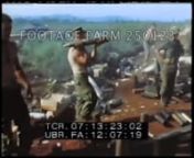 NOTE:FOR ORDERING See:www.footagefarm.co.uk or contact us at:Info@Footagefarm.co.ukn[Vietnam War - 1967, Marines Take Hill 861 During Operation Prairie IV, 12May67]nPan hillside, smoke rising, explosions; US military standing up watching.n00:00:11t07:07:38Marine sitting on box talking on field telephone.Blast on hill top; more explosions on sides.More soldiers watching bombing runs; plane drop w/ good explosion seen.Infantry walking w/ rifles thru tall grass towards hills.LS of