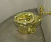 A New York City museum is offering visitors a chance to sit on a golden throne, but only in private. As part of his