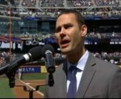 Cantor Azi Schwartz - National Anthem - Mets vs. Marlins @ Citi Field 4.19.15 from azi