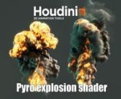 There is a simple tutorial i made about pyro explosion tweaking the shader similar the last i did:http://www.carlosparmentier.com/wp-content/gallery/3d/pyrov03.jpg also like fumefx in scatter light.nnVideo example: https://vimeo.com/116521728nnsorry for not putting sound because I am deaf, I put everything in textnnhope you enjoy this tutorial!nnPC specs: I7 4960x, 64gb ram, gtx 780, windows 7 64.nnThanks to Alejandro Echeverry and Igor Zanic for their tips to improve everything better.