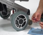 This video shows how to replace a 8 Inch Rear Wheel used on the SX8, DX8, WX8 models. Please follow the instructions carefully, as the wheels bolts are glued in with Loctite to prevent them from becoming undone. So to remove them, you do have to heat the area up with a hot air gun to loosen the glue, before attempting to undo the bolts. When putting the new wheel on, don&#39;t forget to put Loctite on the new hardware.