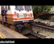 WAP-5 Loco offlink Coupling - 59037 Virar - Surat Passenger - Indian train - Locomotive Coupling.mp4 from wap indian