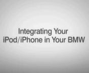 http://www.bavsound.com/ &#124; In this video Bavarian Soundwerks shows how it&#39;s possible to connect your iPod/iPhone or Droid into your BMW in a clean and stealthy manner. Take CD quality sound, text display, and steering wheel control as an alternative to unsightly and poorly performing FM transmitter units. Visit our site for options, such as the Control III unit which supports Bluetooth iOS and Droid phone functionality!nnWe have other videos covering vehicle-specific installation and in-depth us