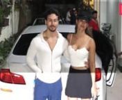 White is the colour of love it seems for Tiger Shroff and Disha Patani as both of them smile for paparazzi. Tiger Shroff recently hosted a special screening of Student Of The Year 2 for his close friends and family. Which of course saw the turnout of actress Disha Patani who is his rumoured girlfriend. Student of The Year 2 is doing great in the box office plus its the debut movie for Ananya Panday and Tara Sutaria. Disha and Tiger were twinning in their white and black attires keeping it simple