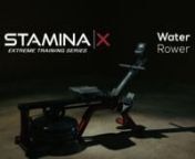 Row the Right WaynRowing is widely praised by trainers as an effective strength-building, cardiovascular exercise that’s great for the whole body. The Stamina X Water Rower helps you reach all your fitness goals.nnWater Resistance RulesnDynamic water resistance on the Stamina X Water Rower simulates the feeling of real-world rowing. The smooth motion of this type of resistance provides a great full-body workout.If you want to increase the resistance, simply row harder. Ease off and the resis