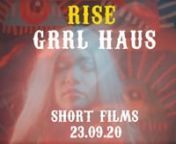 Rise // GRRL HAUS CINEMA nShort filmsnwith Mobile Kino at Alte Münze nnIt’s certainly been a heavy year and we have some films to lift you up. With our curation titled