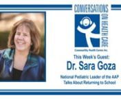 Dr. Goza discusses how pediatricians can help inform the tough decisions families are making to keep kids safe while sending them back to school.