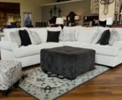 Fashion-forward light-grey Polyester and polyester blend fabric for extended wear and cleanability make the Griffin 2-Piece Sectional Sofa an undeniable gem. This beautiful sectional sofa is great for transitional and traditional-style homes with its set back welted rolled arms sitting on tapered dark stained legs and loose back cushion design is inviting innevery way.nnNine charming throw pillows are included to illuminate the look of this collection. Loose back cushions allow for rotation, ext