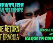A has-been rock star hosts horror films in his haunted mansion. Guest: Karolyn Grimes from It’s a Wonderful Life. Movie: 1958’s The Return of DraculannEpisode 05-203Airdate: 11–07-2020