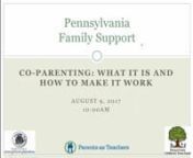 This session was originally held on August 9, 2017.nnPresenter: Lori Auten, Child Focused Parenting Team Leader &amp; Jennifer Banks, Child Focused Parenting Team Presenter at Columbia County Family Center nnDoes your program serve families who are co-parenting? Join us on August 9th to hear from Columbia County Family Center staff regarding techniques and strategies used when working with families in co-parenting situations. Explore some of the terms used under the co-parenting umbrella and dis
