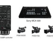 The new MCX-500 is an all-in-one switcher system ideal for live events or corporate productions, and designed to work alongside the NX5R and the RM-30BP for multi-camera operation. The MCX-500 sends PGM/PVW tally signals to each HXR-NX5R. This feature allows operators to know which camera is selected for live, allowing content creators to handle projects that previously would have required more assistants or a larger team. n nWhatever the event, its simple to give your customer an immediate reco