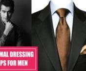 Formal dressing for men is a tricky one to pull off, hence, we got in touch with Freddy Daruwala to give us his expert insights into how men can do it right.nnFreddy Daruwala is a stylish Indian super model who has now made his entry in the world of Bollywood with his first major break as an actor in Akshay Kumar starrer Holiday - A Soldier is Never Off Duty. His quick tips and tricks for formal dressing for men will make dressing up so much easier for all you guys out there. nnFreddy has also s