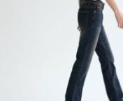 #0301 Mud tin semi flare jeans from jeans mud
