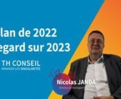 Nicolas JANDA, responsable du développement de TH Conseil, fait un bilan des années passées et des perspectives futures du cabinet et du domaine du handicap.