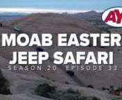Easter Jeep Safari - Cliff Hanger Trail: https://www.youtube.com/watch?v=Eh9W50kpnB4nnThis Week Scott and Tonya Huntsman are joining the adventure as they get the full size machines out and take us to one of their favorite trails in Moab, the Cliff Hanger trail. This is a spectacular trail for Jeepers who are looking for some amazing obstacles and even better views. The Cliff Hanger trail as its namesake does just that as the route takes you to the edge of a cliff overlooking a beautiful valley.