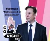 GOOD FOR ELON! Elon Musk boots pedo from TwitterTwitter CEO Elon Musk suspended a user for posting a pro-pedophile flag on the platform.The details: On Wednesday 4-26-23 the user (@ZeebDemon) posted an image of the pedophile pride flag that he/she designed with the caption:Happy Alice Day, to those who celebrate! I figured, why not use today to unveil the YAP (Youth Attracted Person) pride flag I designed almost a year ago?Hours later, the account was suspended and Elon Musk tweeted: Not tolerat