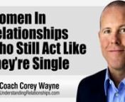 What it means when women who are in relationships still act like they are single and invite attention from other men.nnIn this video coaching newsletter I discuss an email from a 23 year old viewer who just broke up with his 22 year old girlfriend. They were together for 14 months. She dumped him because she still wanted to continue going out every week without him to drink with 5 single male coworkers. She gets extremely horny when she drinks. She gets all dressed up and looking hot, but it’s
