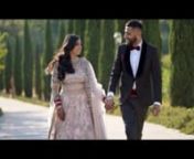 Renu and Gurpreet dreamed of a wedding in Tuscany, in the middle of the famous hills with cypress trees, vineyards and postcard landscapes. The couple chose a wonderful Villa on a panoramic hill with a wonderful view to celebrate their Sikh wedding. A very elegant and classy villa, with lush gardens and neo-classical statues, truly one of a kind.nnThe beautiful bride arrived aboard a vintage car, a white Excalibur, accomapnied by her parents. While the groom did his baraat in a roaring red Ferra
