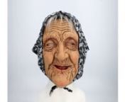 Looking for a funny and original Halloween or Carnival costume? Then this hilarious Grandma face mask is the accessory you need! The realistic Old Woman latex head mask looks like a wrinkled granny complete with flower scarf. And don&#39;t forget that this would also be a hilarious gift for anyone turning 50 soon!