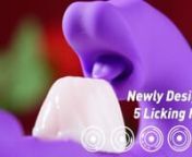 7 Flapping Purple G Spot Viberator Tongue Licking Toy from viberator