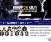 Live Stream Kiruv Seminar from Ohr Somayach Feat. Rav Yisroel Reisman, Rav Nota Schiller, Rav Breitowitz, and Many More from ohr