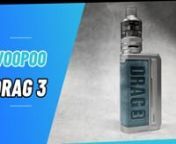VOOPOO Drag 3 Kit:https://vapesourcing.com/voopoo-drag-3-kit.htmlnnVOOPOO Drag 3 Kit is the latest member of the Drag family, the return of the king. New upgraded Gene. Fan 2.0 chip, brand new TPP atomization system, innovative Super mode together form this dual battery mod kit. Drag 3 will be the ultimate solution for performance and ease-to-use. The elegant appearance is achieved thanks to the combination of soft leather and polished steel. The hard geometric lines and brushed patterns make DR