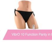 https://www.pinkcherry.com/products/vibro-10-function-panty-in-black (PinkCherry US)nhttps://www.pinkcherry.ca/products/vibro-10-function-panty-in-black (PinkCherry Canada)nnA versatile toy suited to an astonishing array of sneaky sexy scenarios, the VibrO Panty from Nasstoys is perfect for solo enjoyment, and even more perfect for couple-centered shenanigans.nnSoft and classically styled cotton panties with adjustable ties at the sides and a comfortable thing behind have a secret pocket sewn in