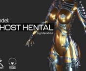 Purchase:nhttps://www.cgtrader.com/3d-models/character/sci-fi/ghost-hental-cyberpunk-android-girlnnCyberpunk High-Poly 3D-model character Ghost Robogirl.