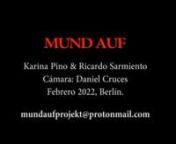 by Karina Pino, Ricardo Sarmientonn“Mund Auf” (“Open your mouth”) is a social art project that investigates the panorama of migrant sex workers in Berlin over the last two years. It explores the legal framework in which they live and work, often also online. It shows the different experiences that result from the anonymity and vulnerability that a job like this implies. Part of the material compiled in direct exchange with sex workers, clients and organisations will be shown.nnhttps://ww